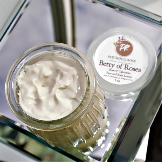 Betty of Roses   Rose & Calendula Face and Body Lotion